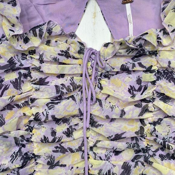 NWT Free People Mabel Printed Blouse - Picture 14 of 15